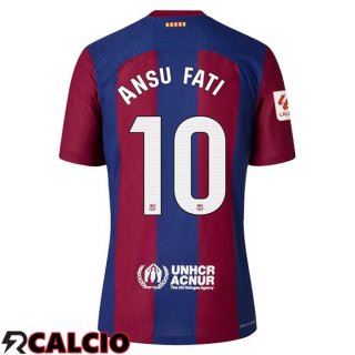 Prima Maglia FC Barcellona (ANSU FATI 10) Blu Rosso 2023/2024