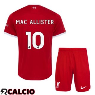 Prima Maglia FC Liverpool (MAC ALLISTER 10) Bambino Rosso 2023/2024