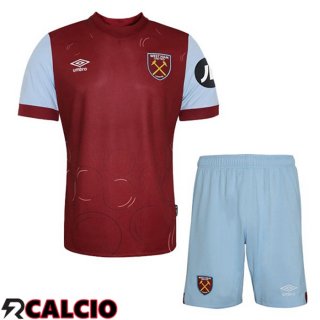 Prima Maglia West Ham Bambino Rosso 2023/2024