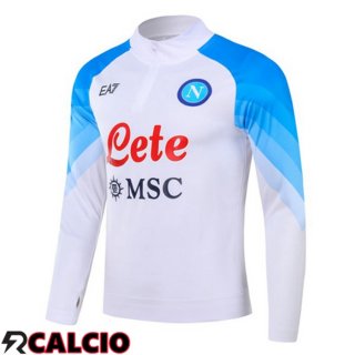 Felpa Allenamento SSC Napoli Bianco 2023/2024  Felpa Allenamento SSC Napoli Bianco 2023/2024