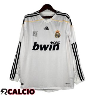 Prima Maglia Real Madrid Retro Manica Lunga Bianco 2009-2010  Prima Maglia Real Madrid Retro Manica Lunga Bianco 2009-2010