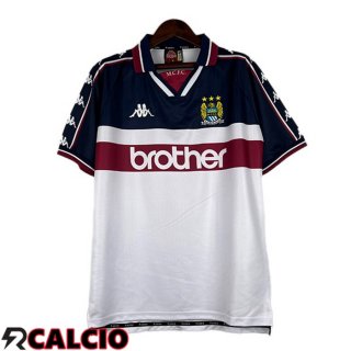 Seconda Maglia Manchester City Retro Bianco 1997-1998  Seconda Maglia Manchester City Retro Bianco 1997-1998