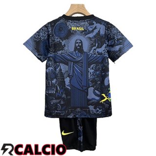 Maglie Calcio Brasile Bambino Edizione Speciale Blu Marino 2024/2025