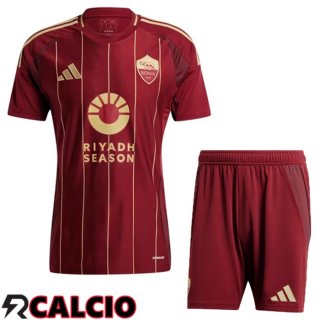 Prima Insieme Maglie AS Roma + Pantaloncini 2024/2025