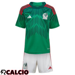 Prima Maglia Messico Bambino Verde Coppa Del Mondo 2022  Prima Maglia Messico Bambino Verde Coppa Del Mondo 2022