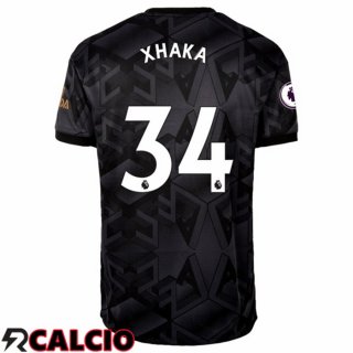 Seconda Maglia Arsenal (XHAKA 34) Nero 2022/2023  Seconda Maglia Arsenal (XHAKA 34) Nero 2022/2023