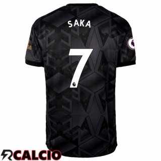 Seconda Maglia Arsenal (SAKA 7) Nero 2022/2023  Seconda Maglia Arsenal (SAKA 7) Nero 2022/2023