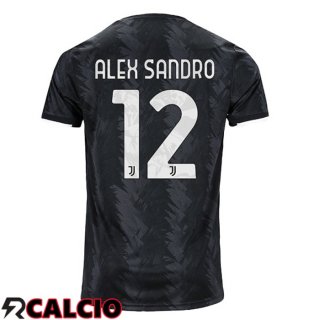 Seconda Maglia Juventus (ALEX SANDRO 12) Nero 2022/2023  Seconda Maglia Juventus (ALEX SANDRO 12) Nero 2022/2023