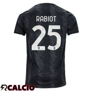 Seconda Maglia Juventus (RABIOT 25) Nero 2022/2023  Seconda Maglia Juventus (RABIOT 25) Nero 2022/2023