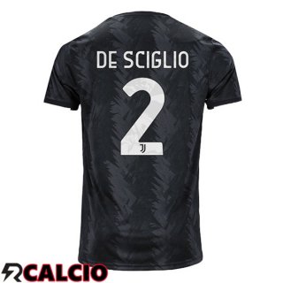 Seconda Maglia Juventus (DE SCIGLIO 2) Nero 2022/2023  Seconda Maglia Juventus (DE SCIGLIO 2) Nero 2022/2023