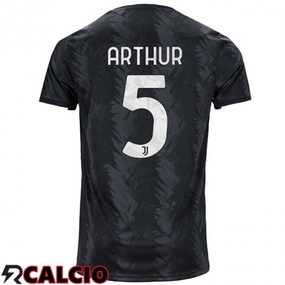 Seconda Maglia Juventus (ARTHUR 5) Nero 2022/2023  Seconda Maglia Juventus (ARTHUR 5) Nero 2022/2023