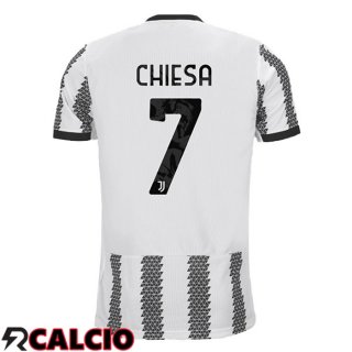 Prima Maglia Juventus (CHIESA 7) Bianco Nero 2022/2023  Prima Maglia Juventus (CHIESA 7) Bianco Nero 2022/2023