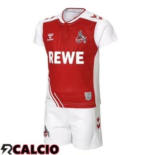 Prima Maglia FC Koln Bambino Rosso Bianco 2022/2023
