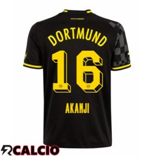 Seconda Maglia Dortmund BVB (Akanji 16) Nero 2022/2023  Seconda Maglia Dortmund BVB (Akanji 16) Nero 2022/2023