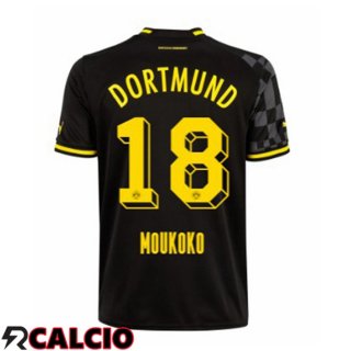 Seconda Maglia Dortmund BVB (Moukoko 18) Nero 2022/2023