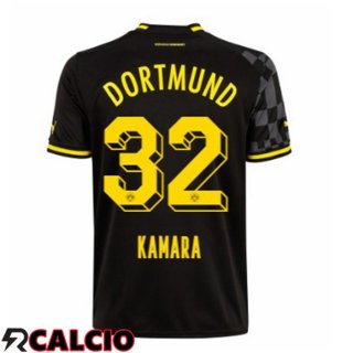 Seconda Maglia Dortmund BVB (Kamara 32) Nero 2022/2023  Seconda Maglia Dortmund BVB (Kamara 32) Nero 2022/2023