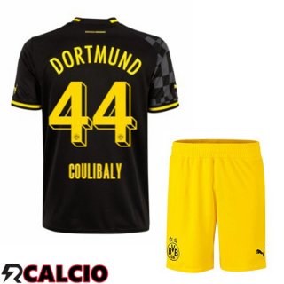 Seconda Maglia Dortmund BVB (Coulibaly 44) Bambino Nero 2022/2023