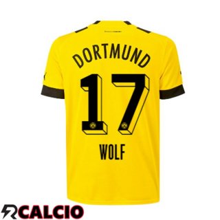 Prima Maglia Dortmund BVB (Wolf 17) Giallo Giallo 2022/2023  Prima Maglia Dortmund BVB (Wolf 17) Giallo Giallo 2022/2023
