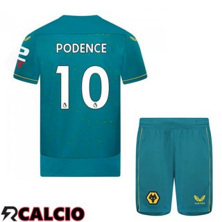 Seconda Maglia Wolves (PODENCE 10) Bambino Blu 2022/2023