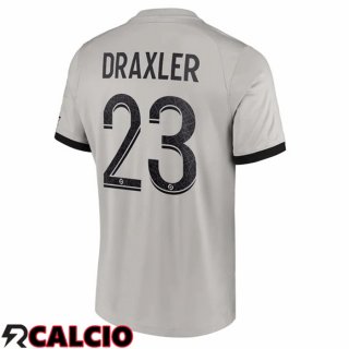 Seconda Maglia Paris PSG (Draxler 23) Grigio 2022/2023  Seconda Maglia Paris PSG (Draxler 23) Grigio 2022/2023