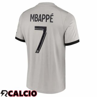 Seconda Maglia Paris PSG (Mbappé 7) Grigio 2022/2023  Seconda Maglia Paris PSG (Mbappé 7) Grigio 2022/2023