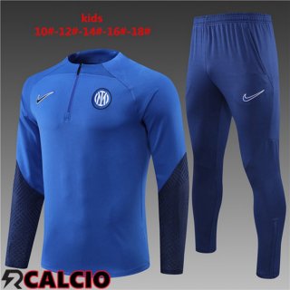 Insieme Tuta Calcio Inter Milan Bambino Blu 2022/2023  Insieme Tuta Calcio Inter Milan Bambino Blu 2022/2023