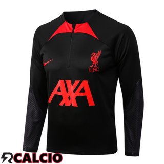 Felpa Allenamento FC Liverpool Nero 2022/2023  Felpa Allenamento FC Liverpool Nero 2022/2023