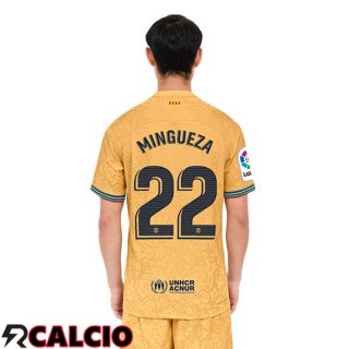 Seconda Maglia FC Barcellona (Mingueza 22) Giallo 2022/2023