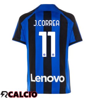 Prima Maglia Inter Milan (J. CORREA 11) Nero Blu 2022/2023  Prima Maglia Inter Milan (J. CORREA 11) Nero Blu 2022/2023