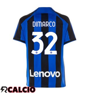 Prima Maglia Inter Milan (DIMARCO 32) Nero Blu 2022/2023  Prima Maglia Inter Milan (DIMARCO 32) Nero Blu 2022/2023