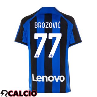 Prima Maglia Inter Milan (BROZOVIĆ 77) Nero Blu 2022/2023  Prima Maglia Inter Milan (BROZOVIĆ 77) Nero Blu 2022/2023