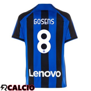 Prima Maglia Inter Milan (GOSENS 8) Nero Blu 2022/2023  Prima Maglia Inter Milan (GOSENS 8) Nero Blu 2022/2023