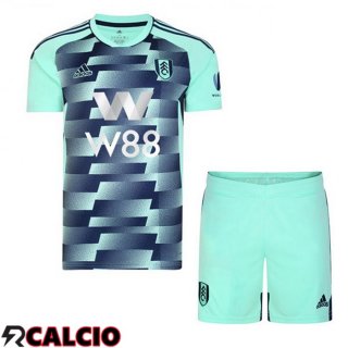 Seconda Maglie Calcio Fulham FC Bambino Cyan 2022/2023
