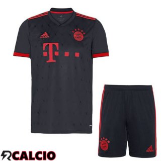 Terza Maglie Calcio Bayern Monaco Bambino Nero 2022/2023