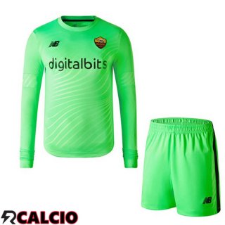 Maglie Calcio AS Monaco Bambino Portiere Manica Lunga Verde 2022/2023
