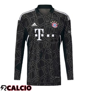 Maglie Calcio Bayern Monaco Portiere Manica Lunga Nero 2022/2023