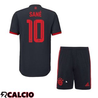 Terza Maglie Calcio Bayern Monaco (Sané 10) Bambino Nero 2022/2023