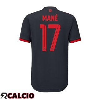 Terza Maglie Calcio Bayern Monaco (Mané 17) Nero 2022/2023