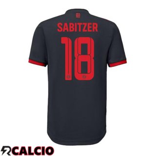 Terza Maglie Calcio Bayern Monaco (Sabitzer 18) Nero 2022/2023