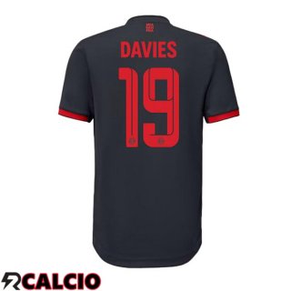 Terza Maglie Calcio Bayern Monaco (Davies 19) Nero 2022/2023