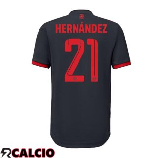 Terza Maglie Calcio Bayern Monaco (Hernández 21) Nero 2022/2023