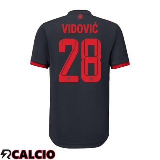 Terza Maglie Calcio Bayern Monaco (Vidović 28) Nero 2022/2023