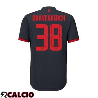 Terza Maglie Calcio Bayern Monaco (Gravenberch 38) Nero 2022/2023