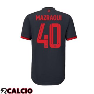 Terza Maglie Calcio Bayern Monaco (Mazraoui 40) Nero 2022/2023