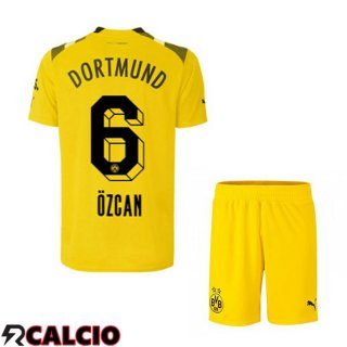 Maglie Calcio Dortmund BVB (Özcan 6) Bambino cup Giallo 2022/2023