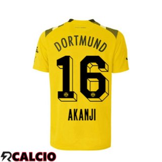 Maglie Calcio Dortmund BVB (Akanji 16) cup Giallo 2022/2023  Maglie Calcio Dortmund BVB (Akanji 16) cup Giallo 2022/2023