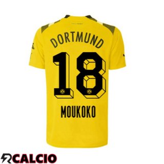 Maglie Calcio Dortmund BVB (Moukoko 18) cup Giallo 2022/2023