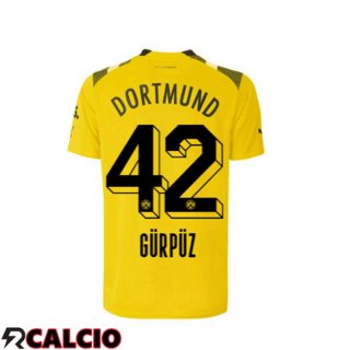 Maglie Calcio Dortmund BVB (Gürpüz 42) cup Giallo 2022/2023  Maglie Calcio Dortmund BVB (Gürpüz 42) cup Giallo 2022/2023