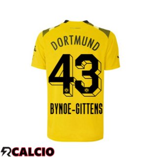 Maglie Calcio Dortmund BVB (Bynoe-Gittens 43) cup Giallo 2022/2023  Maglie Calcio Dortmund BVB (Bynoe-Gittens 43) cup Giallo 2022/2023