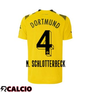 Maglie Calcio Dortmund BVB (N. Schlotterbeck 4) cup Giallo 2022/2023  Maglie Calcio Dortmund BVB (N. Schlotterbeck 4) cup Giallo 2022/2023